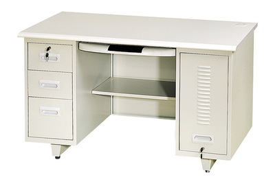 供應(yīng)灰白鋼木結(jié)構(gòu)電腦臺、寫字臺與辦公臺——廣州市鑫吉達(dá)辦公設(shè)備制造